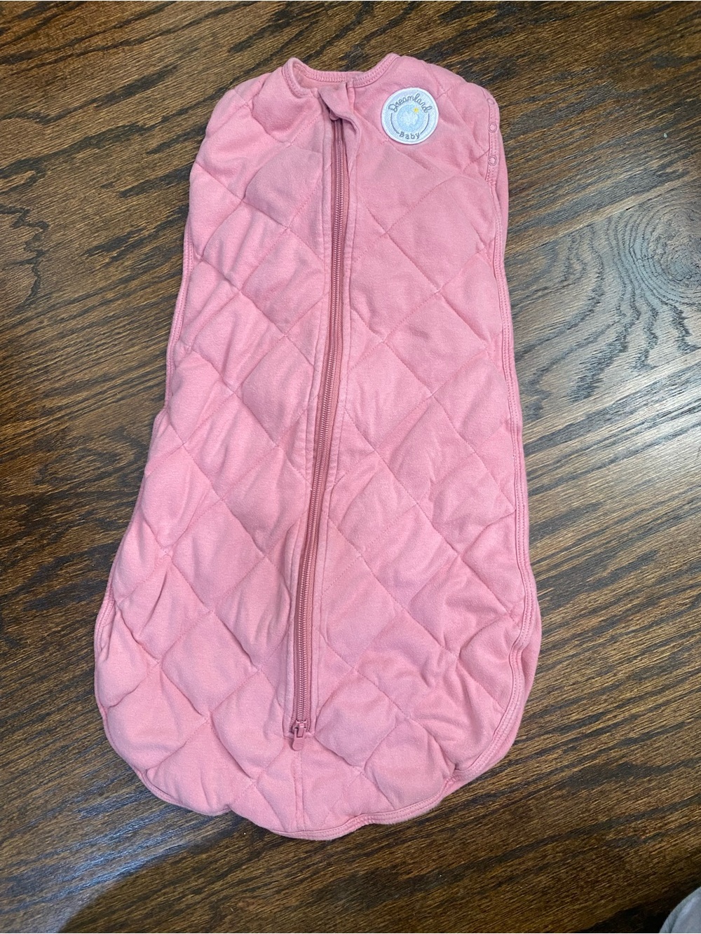 DREAMLAND Weighted 0-6 mnths Baby Swaddle Sack in Pink